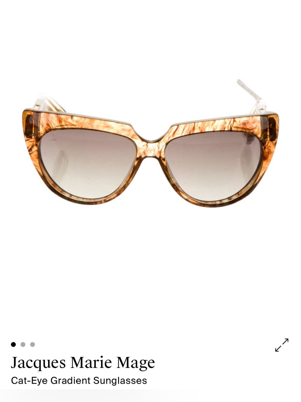 Jacques Marie Mage Women's Cat-Eye Sunglasses in Tortoiseshell
